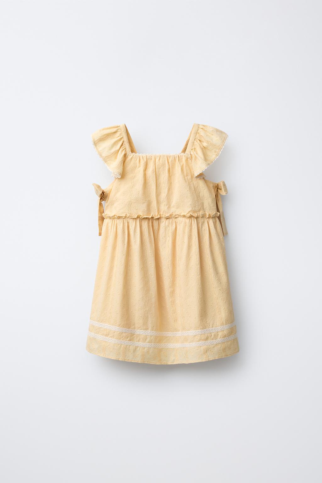 ПЛАТЬЕ С БАНТАМИ И КРУЖЕВОМ