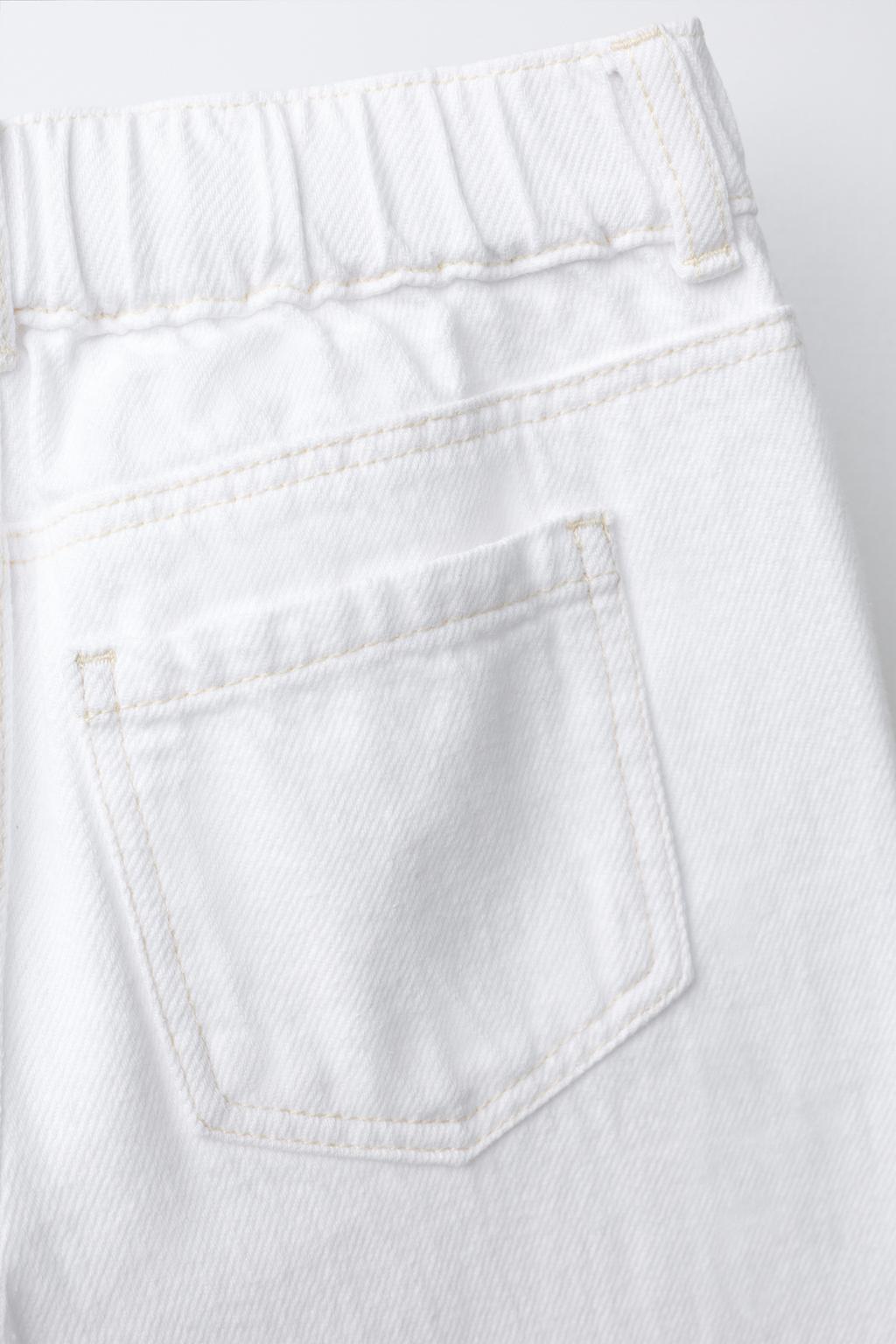 ДЖИНСЫ-КЮЛОТЫ С ВОЛАНАМИ