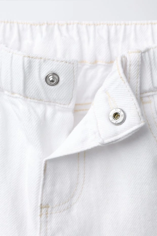 Джинсы-кюлоты с воланами- Заказать в России