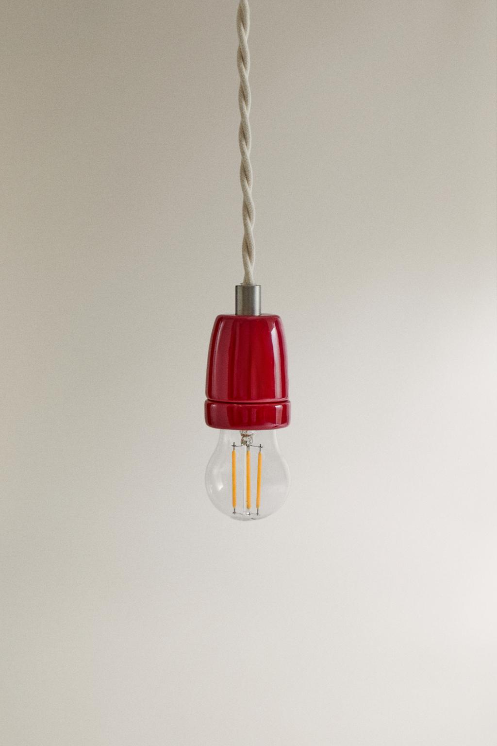 Керамическая потолочная лампа с кабелем