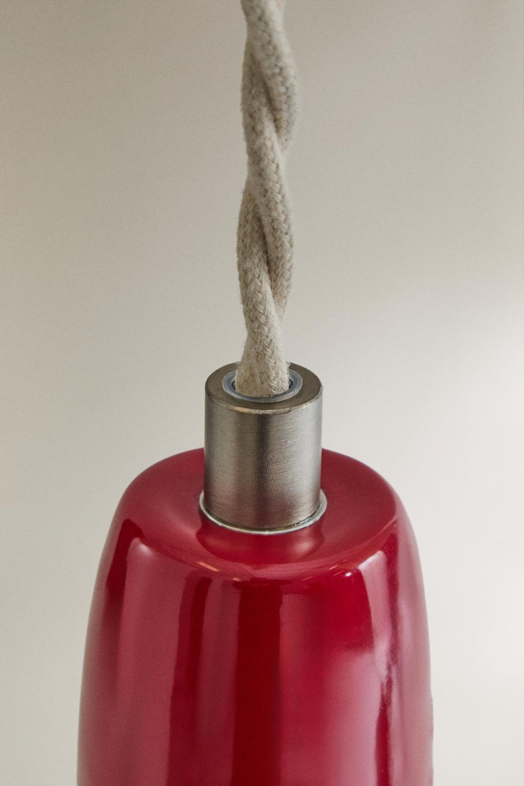 Керамическая потолочная лампа с кабелем