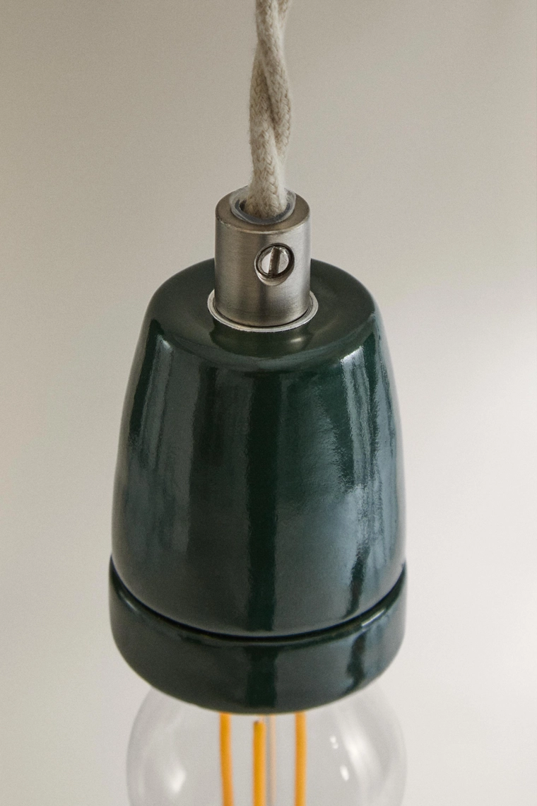 Керамический потолочный светильник-кабель