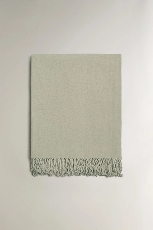 Плед из шениля с бахромой- Заказать в России