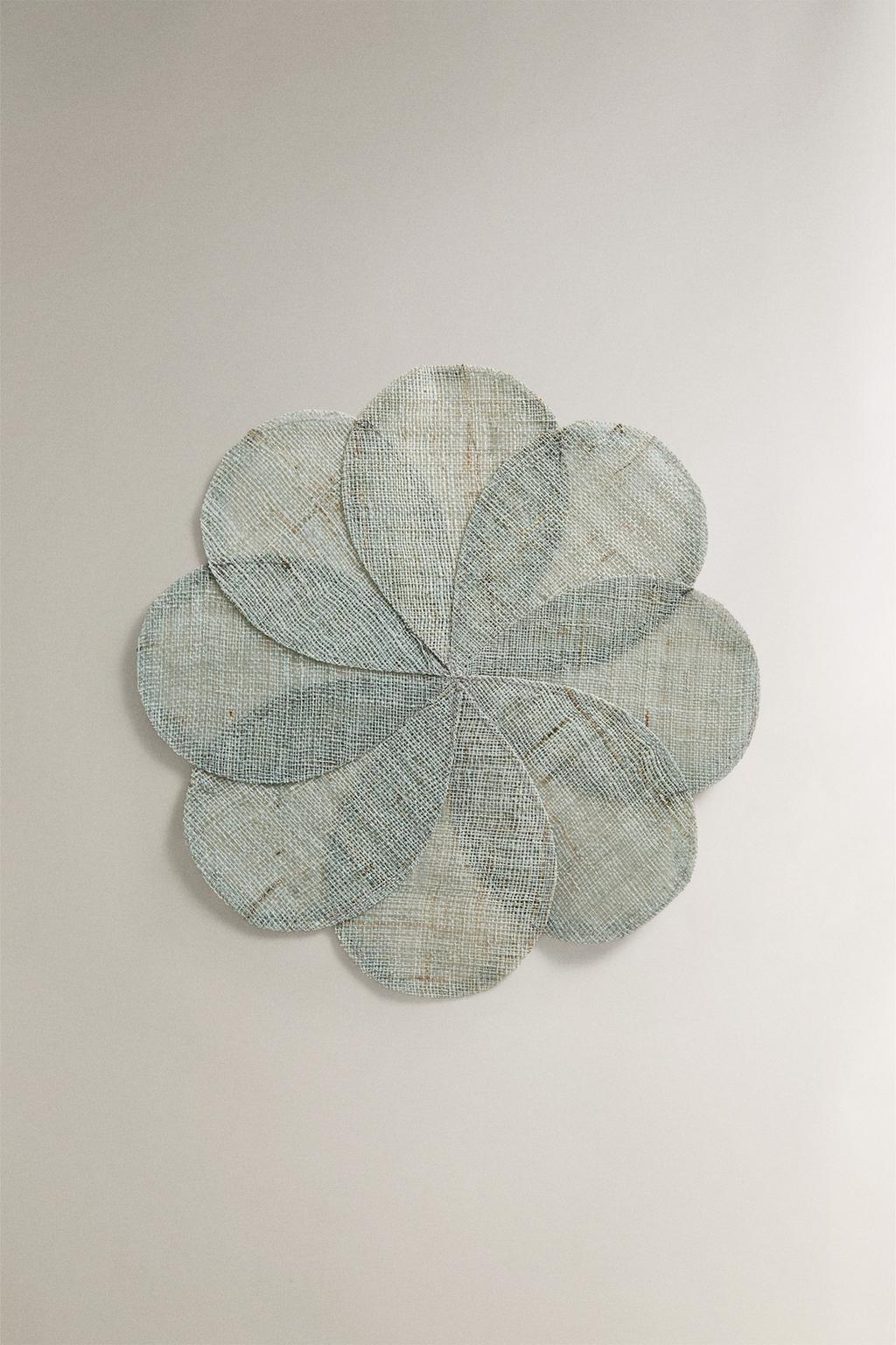 Плетеная салфетка flower ramie