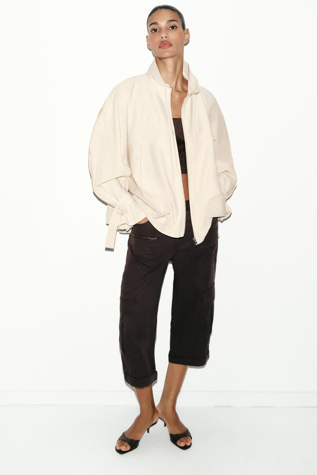 СВОБОДНАЯ КУРТКА С ВОРОТНИКОМ-СТОЙКОЙ