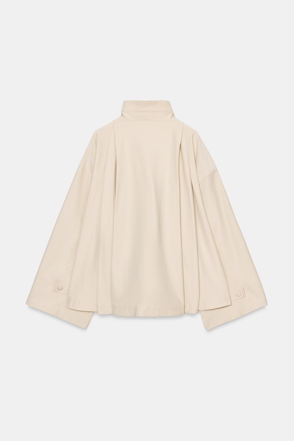 СВОБОДНАЯ КУРТКА С ВОРОТНИКОМ-СТОЙКОЙ