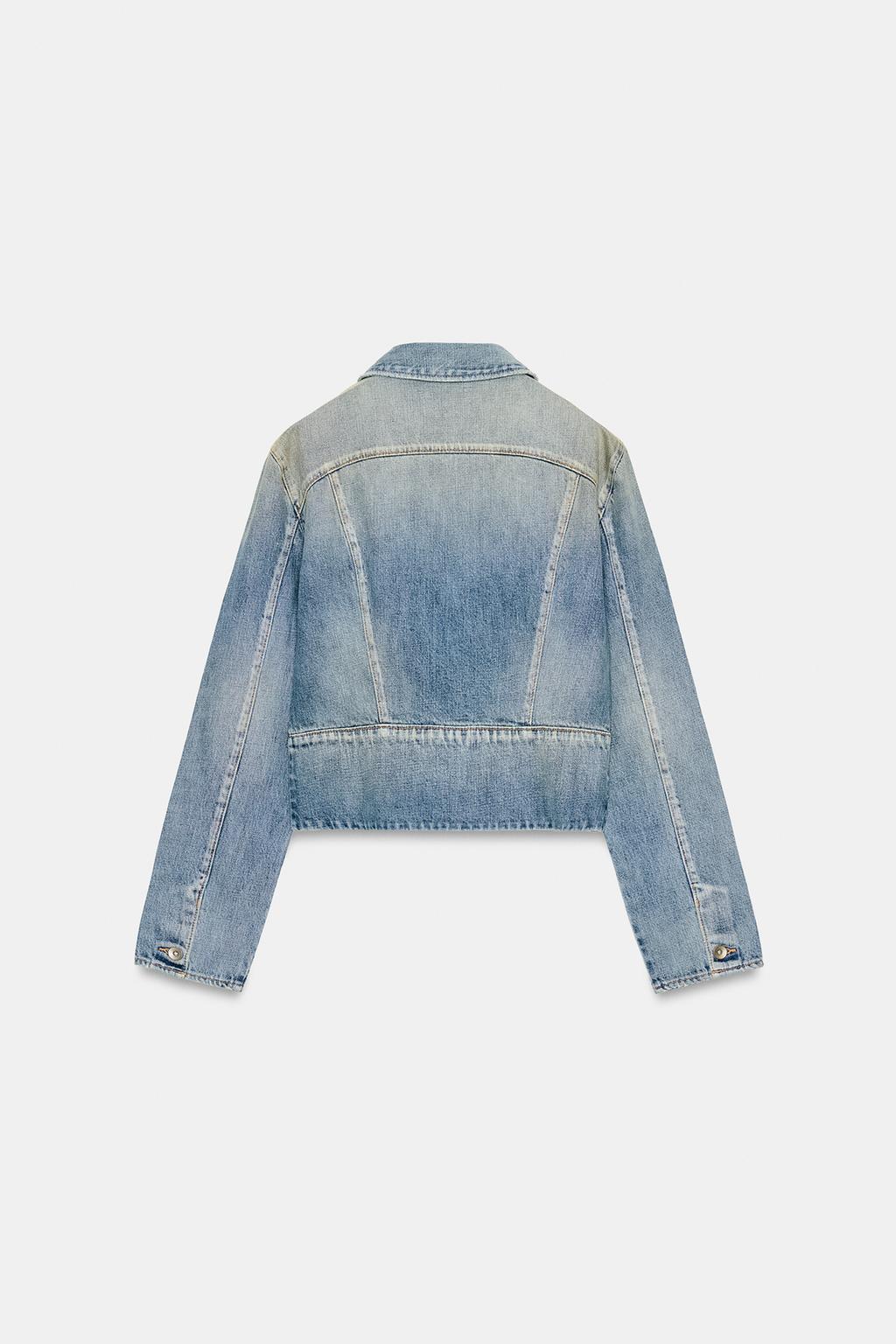 ДЖИНСОВАЯ КУРТКА TRF НА МОЛНИИ