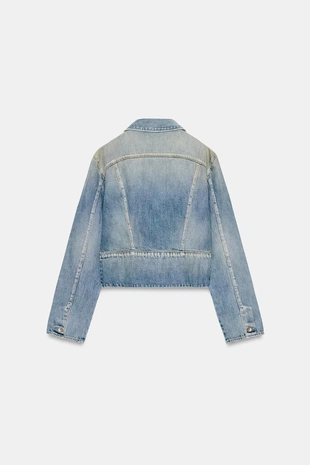 Купить Zara Джинсовая куртка TRF на молнии