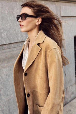 Куртка из 100% замши- Заказать в России