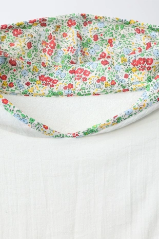 Пончо-полотенце с цветочным узором