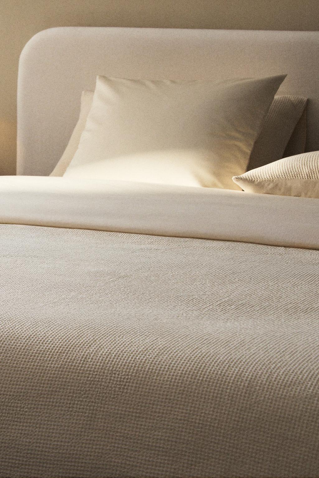 Мини чехол для одеяла из хлопкового вафельного трикотажа