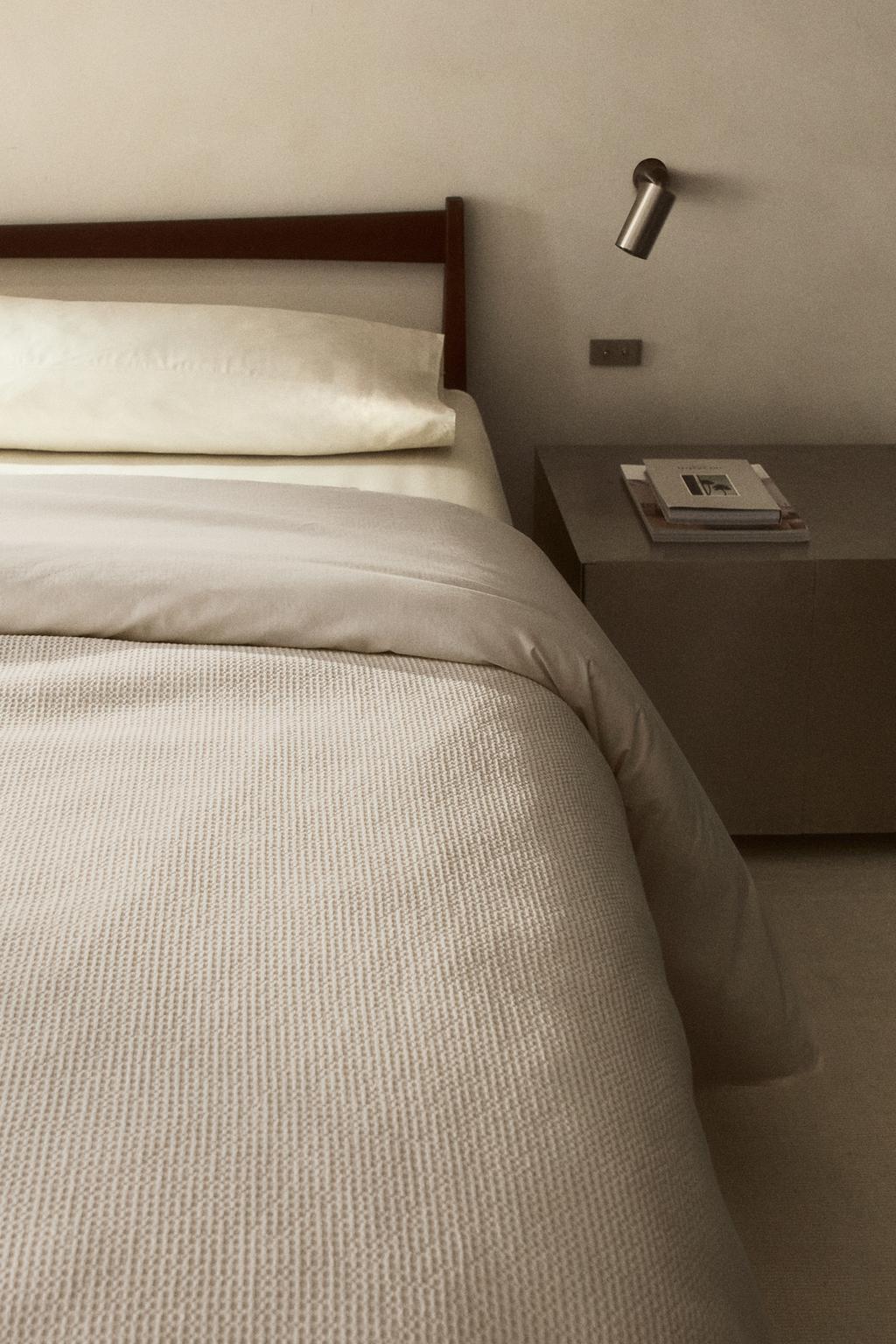 Одеяло из хлопка с мини-вафельным узором