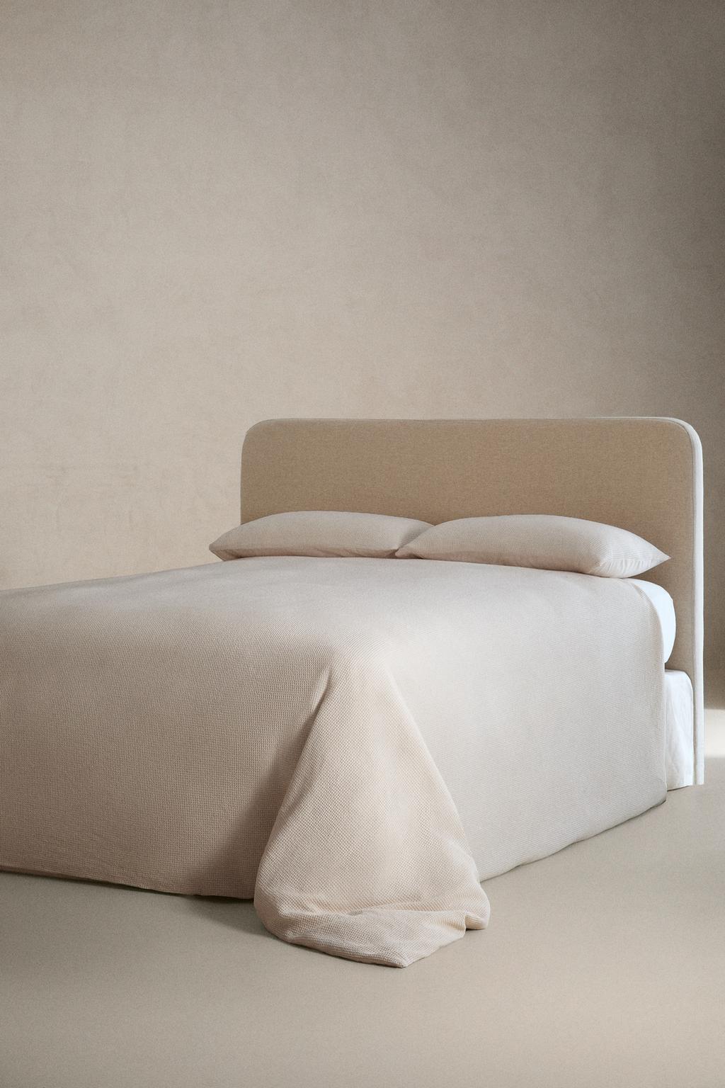 Одеяло из хлопка с мини-вафельным узором