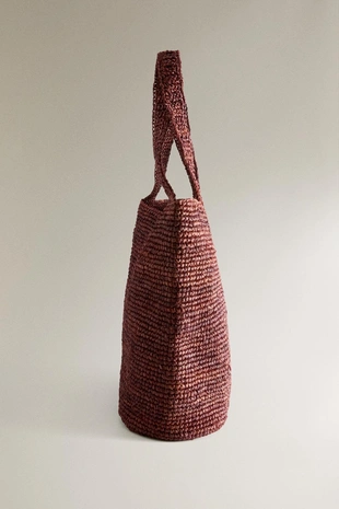 Сумка из рафии с плечевыми ремнями- Заказать в России