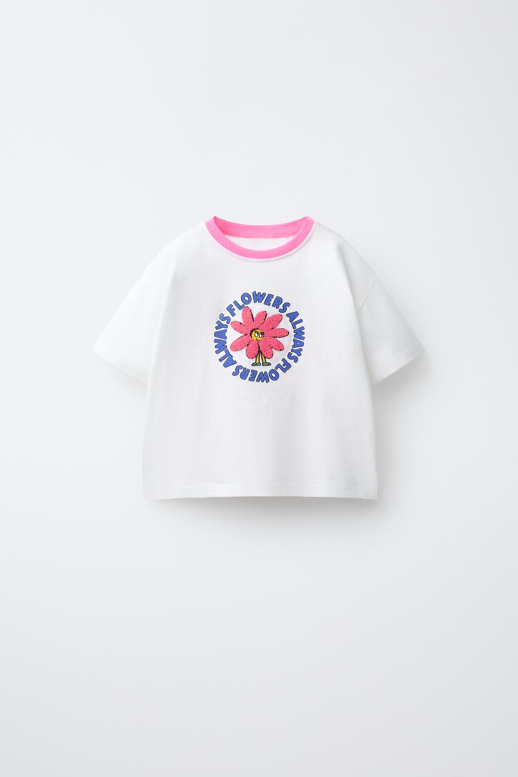 ФУТБОЛКА С ВОЛНИСТОЙ НАШИВКОЙ