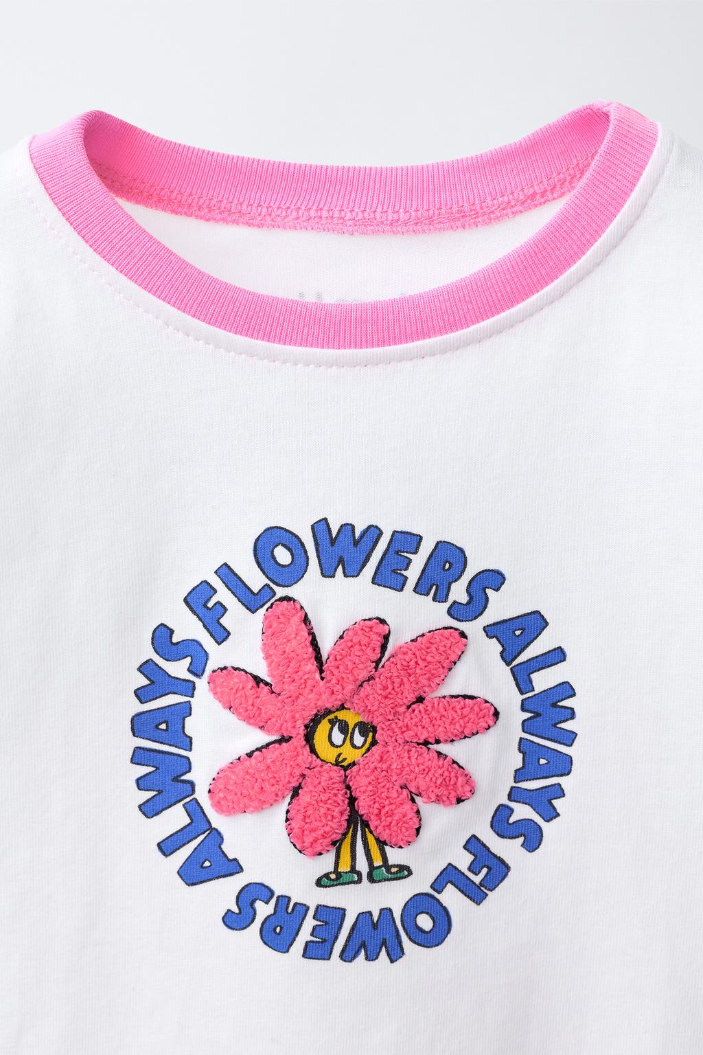 ФУТБОЛКА С ВОЛНИСТОЙ НАШИВКОЙ