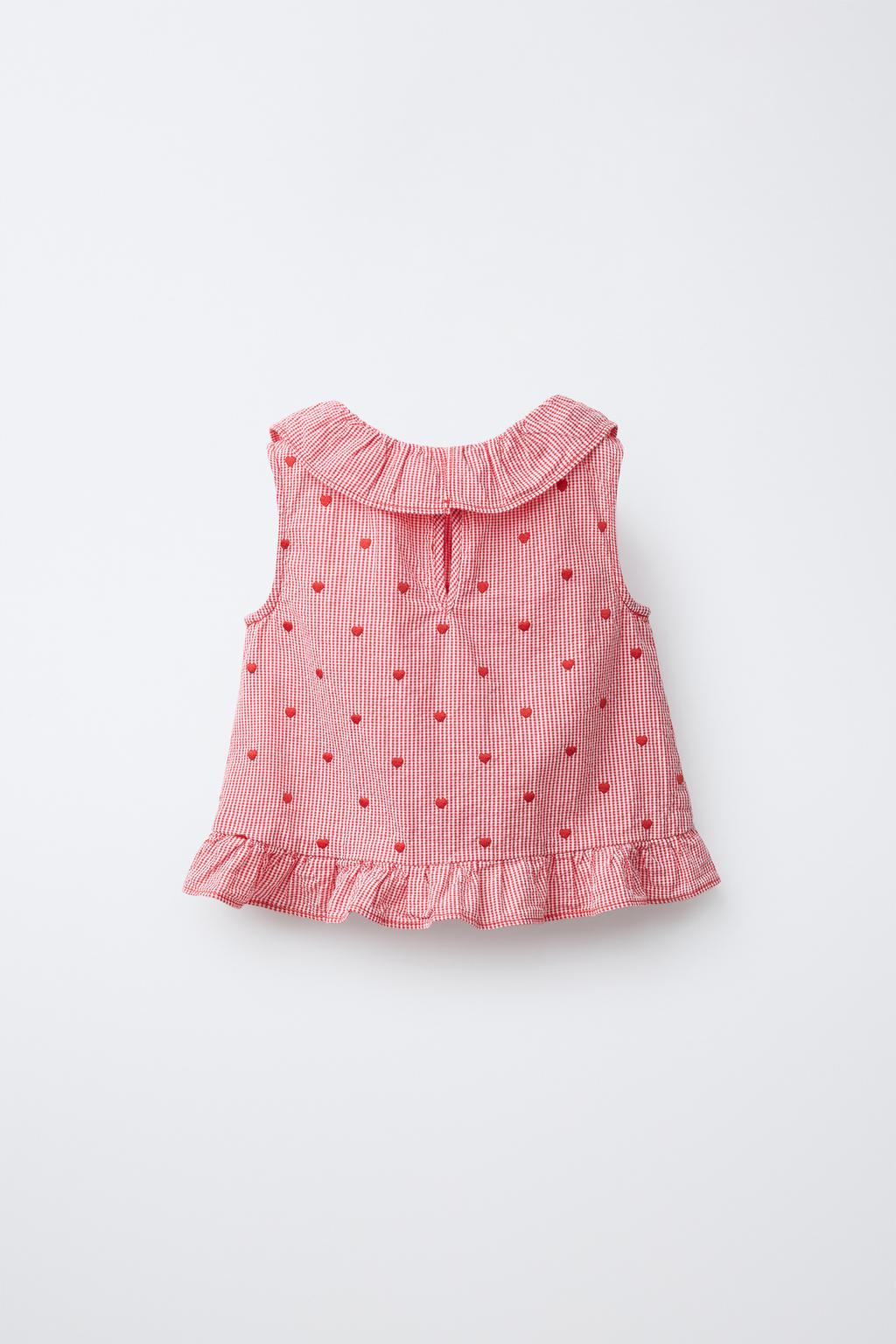 ТОП В КЛЕТКУ С ВЫШИТЫМИ СЕРДЕЧКАМИ