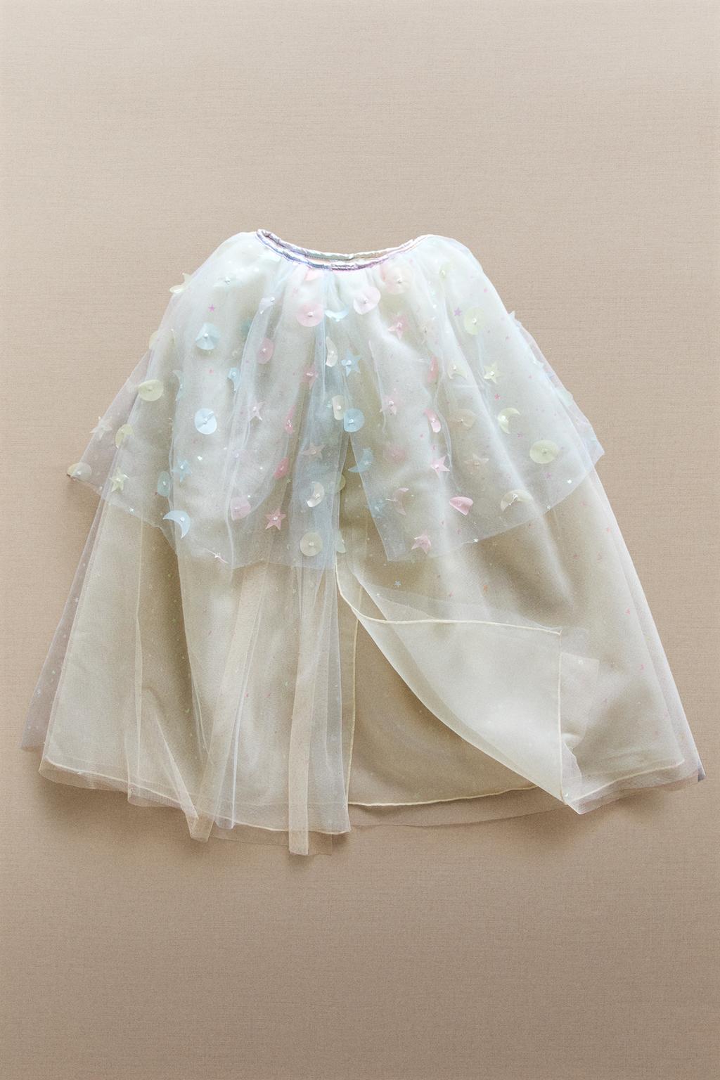 Детский блестящий костюм-плащ