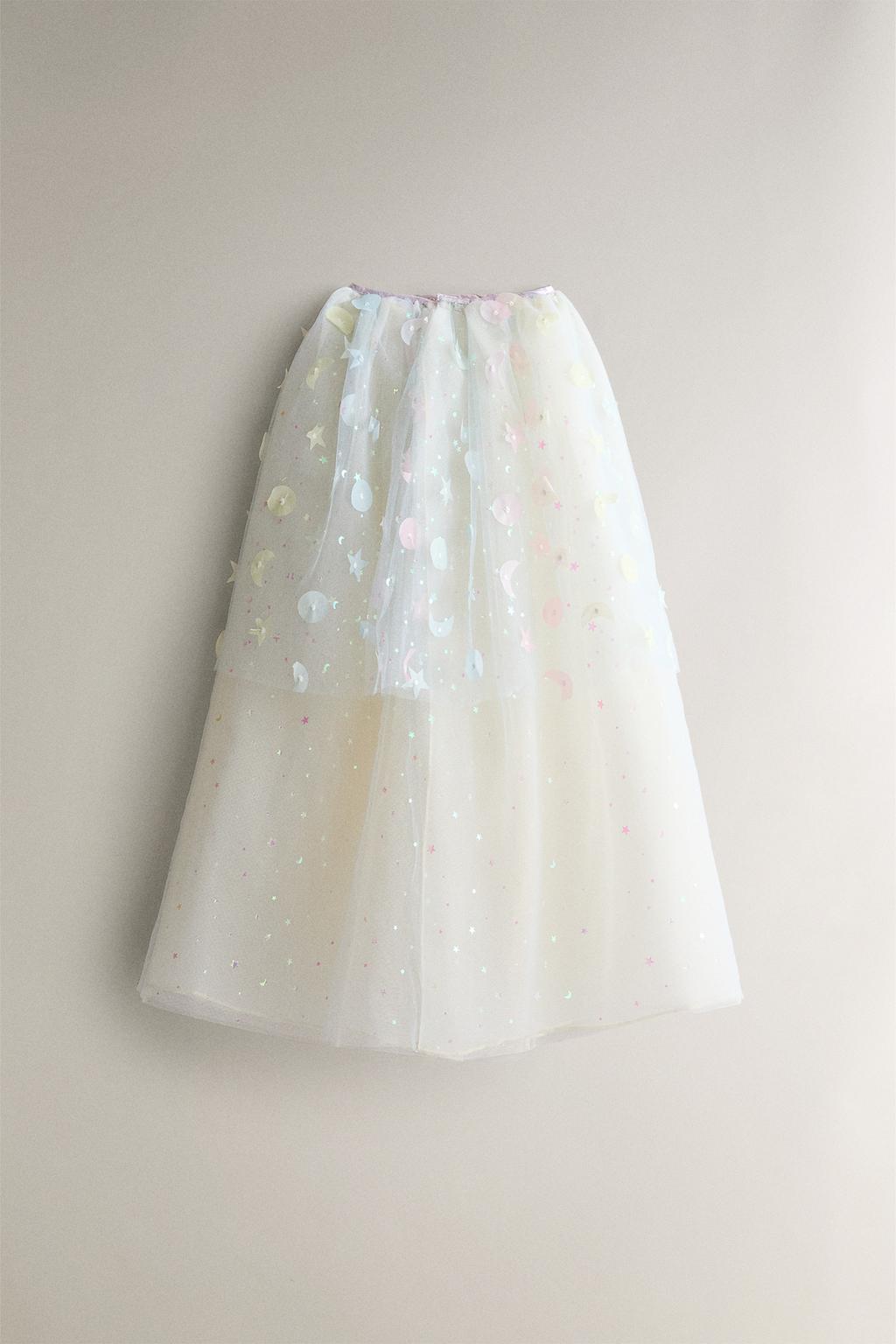 Детский блестящий костюм-плащ