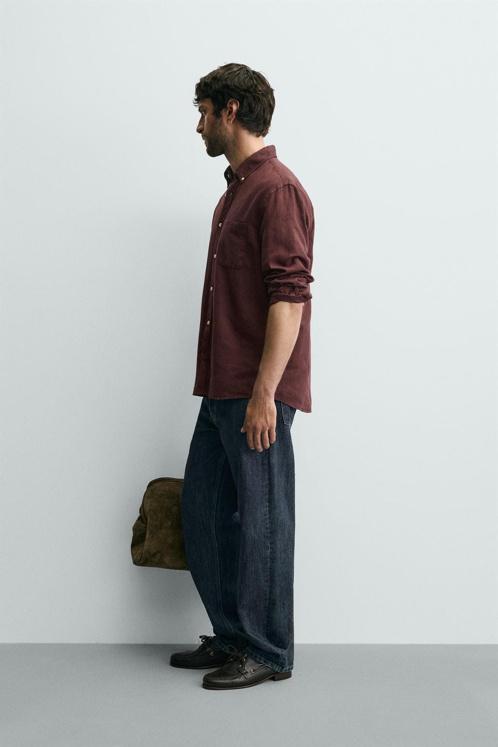 РУБАШКА ИЗ ХЛОПКА И ЛЬНА