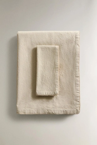 Скатерть с наборной вышивкой из хлопка- Заказать в России