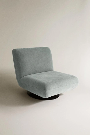 Хлопковое кресло с поворотной основой