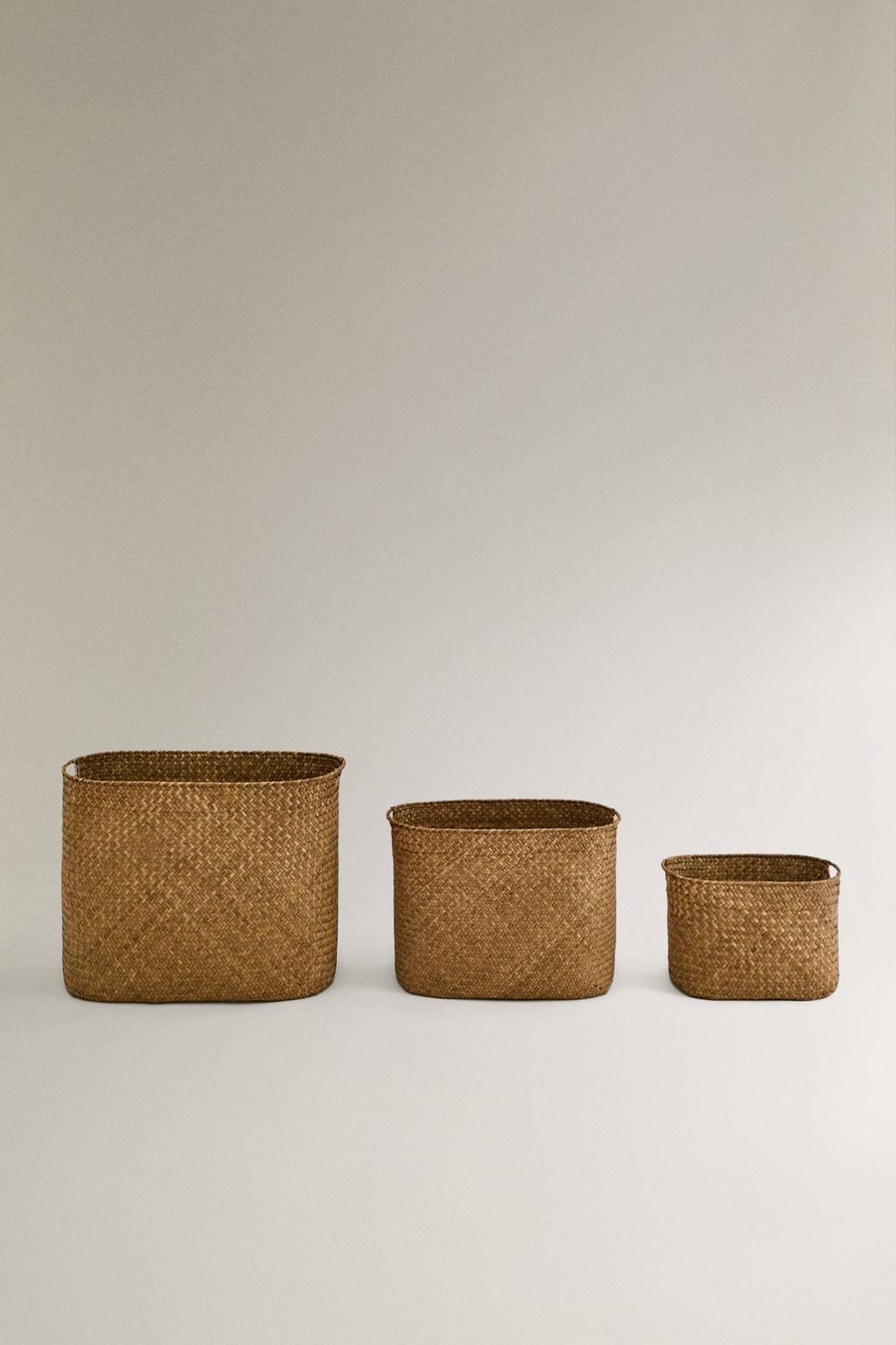 Овальная корзина с ручками