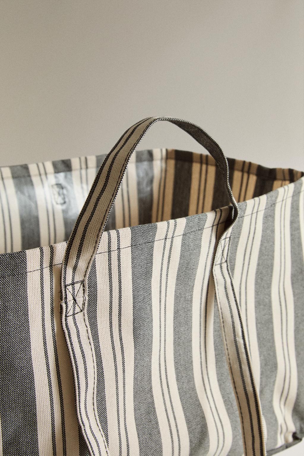 Сумка из полосатого хлопка