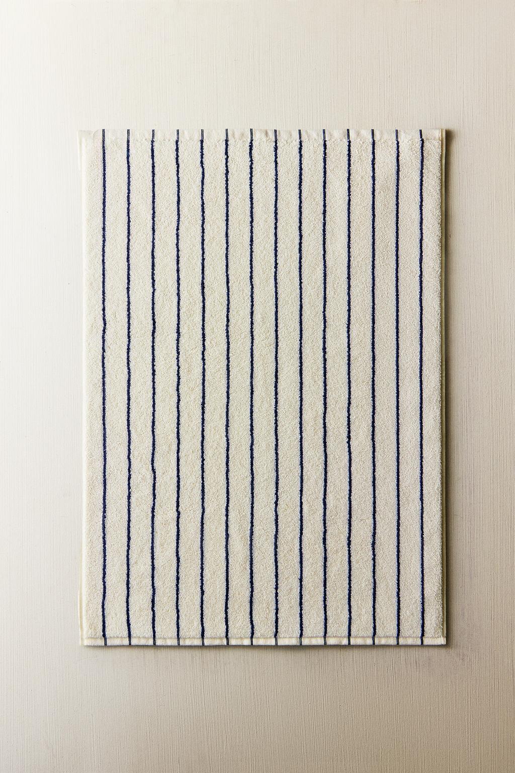 Хлопковый коврик для ванны в полоску