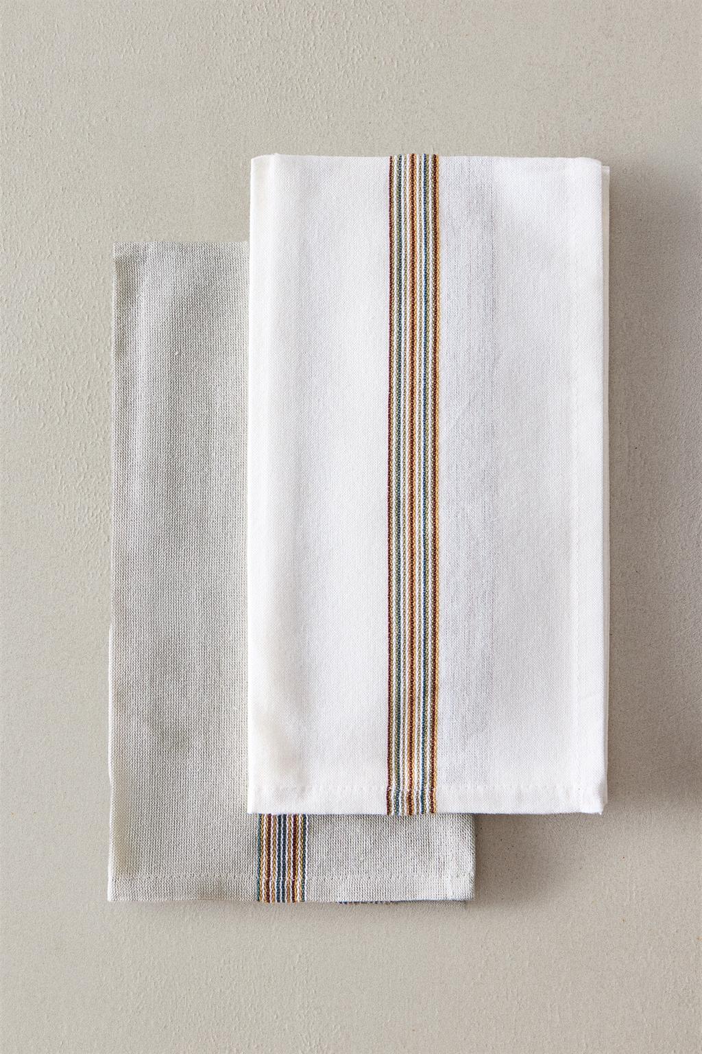 Набор чайных полотенец в полоску (набор из 2 шт.)