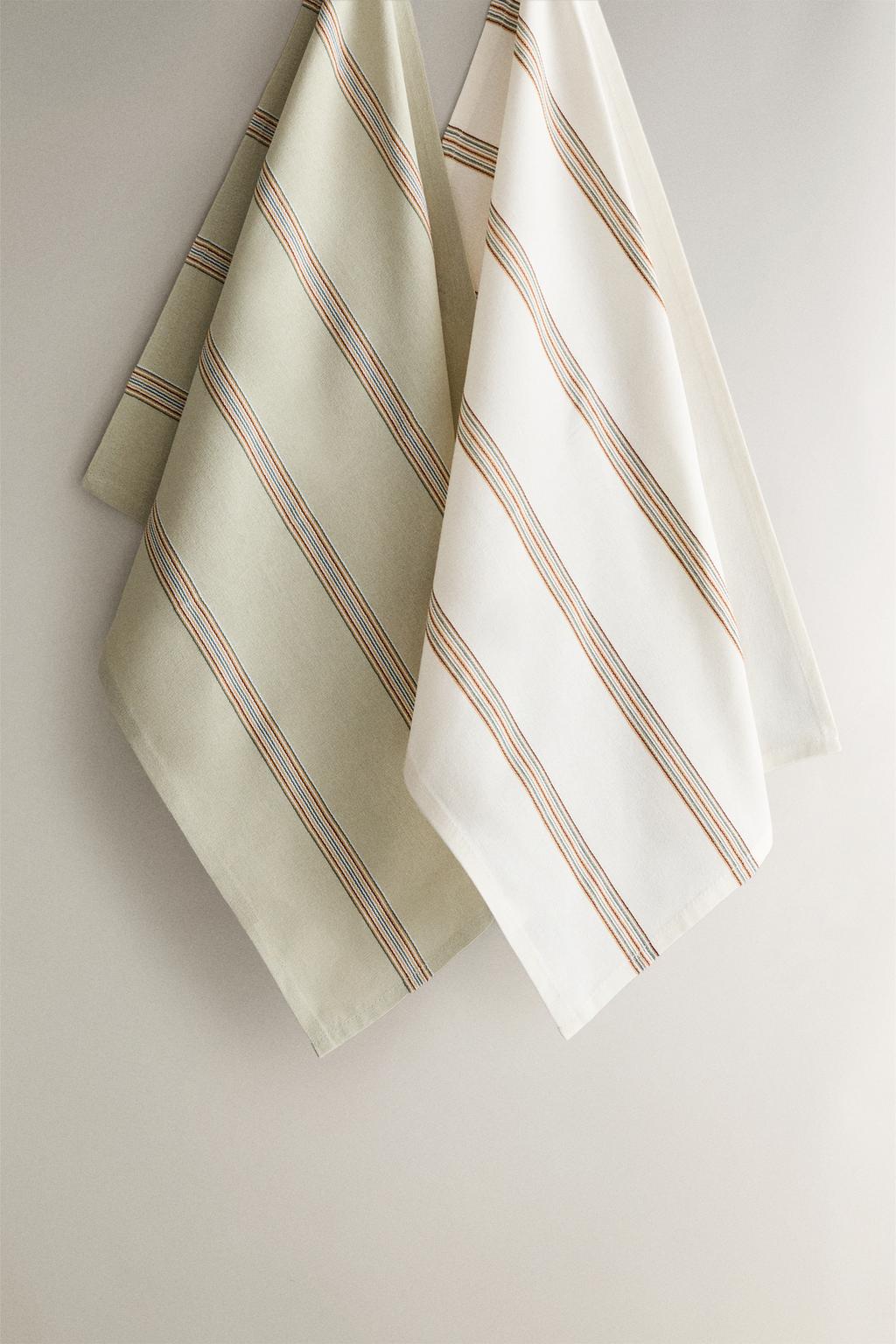 Набор чайных полотенец в полоску (набор из 2 шт.)