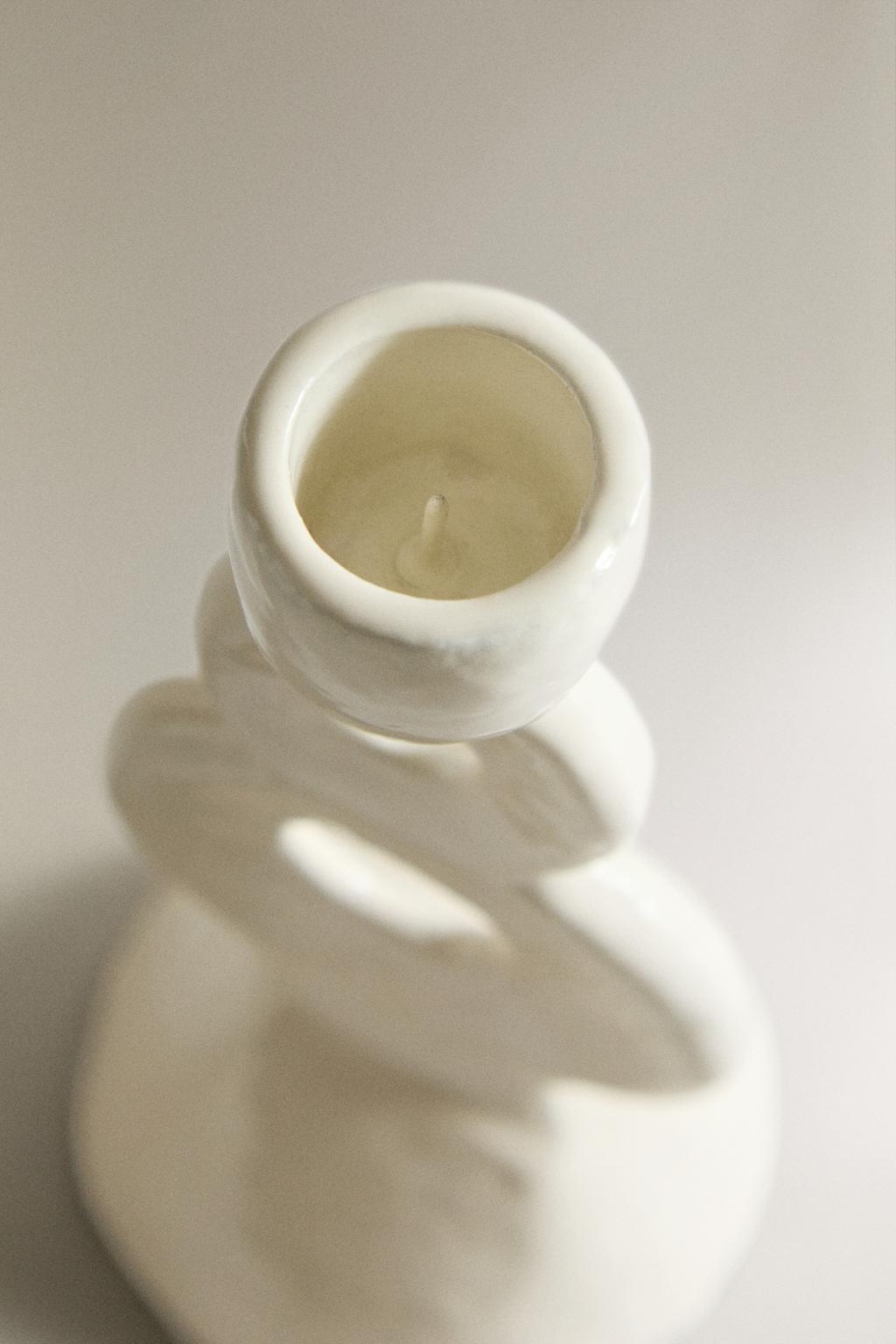 Керамический подсвечник