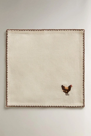 Набор вышитых пасхальных салфеток (набор из 4 штук)- Заказать в России