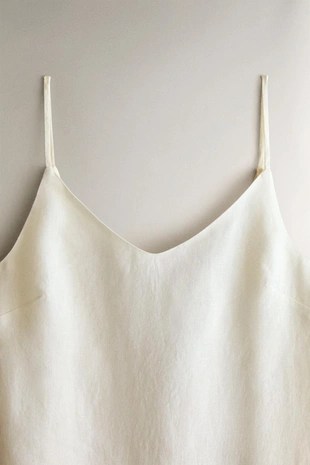 Льняное ночное платье- Заказать в России