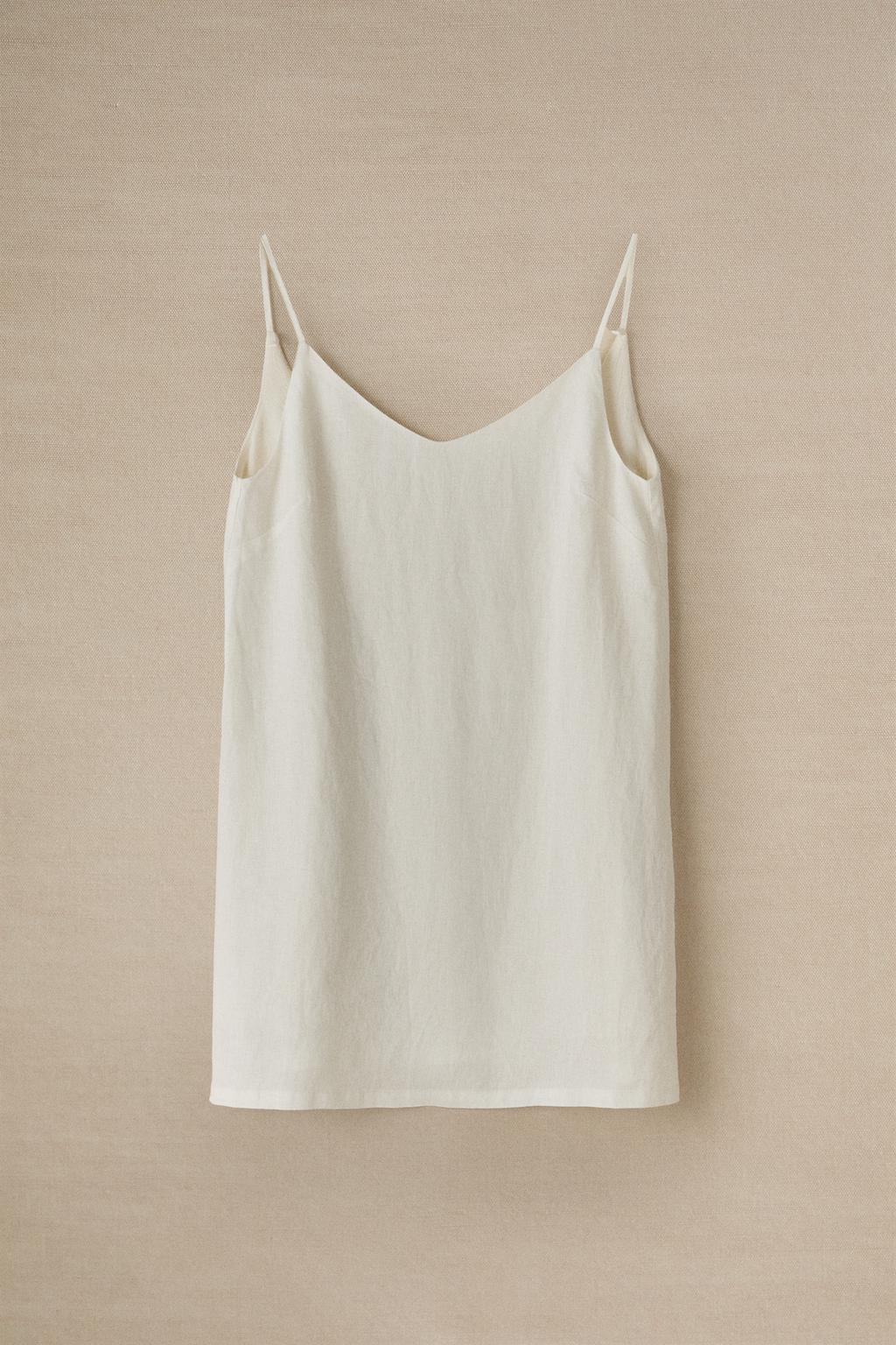 Льняное ночное платье