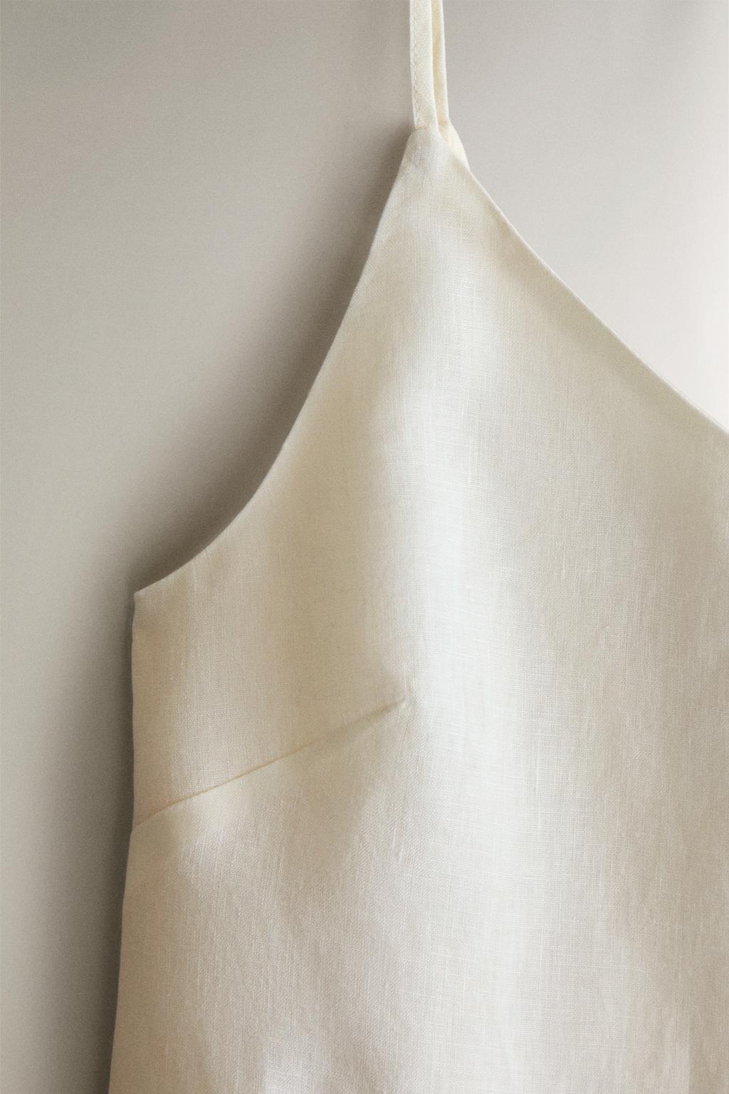 Льняное ночное платье