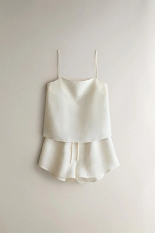 Льняные шорты- Заказать в России