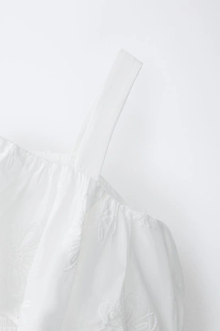 Топ с асимметричным воланом- Заказать в России