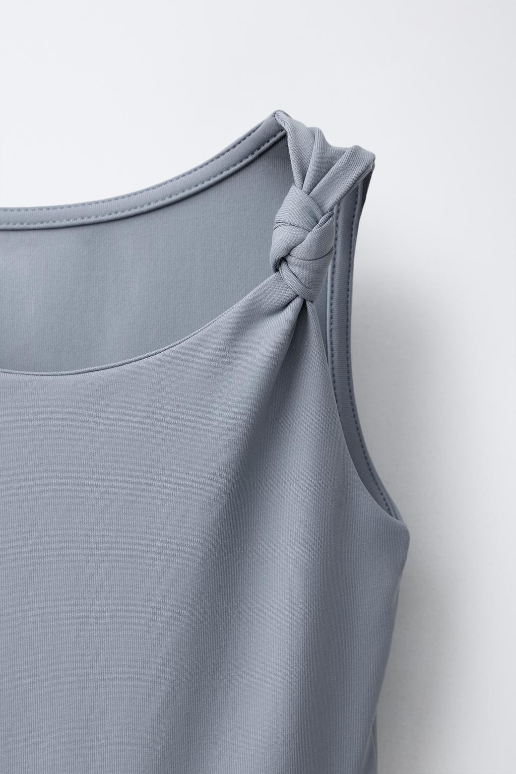 БОДИ ИЗ ПОЛИАМИДА С УЗЛОМ