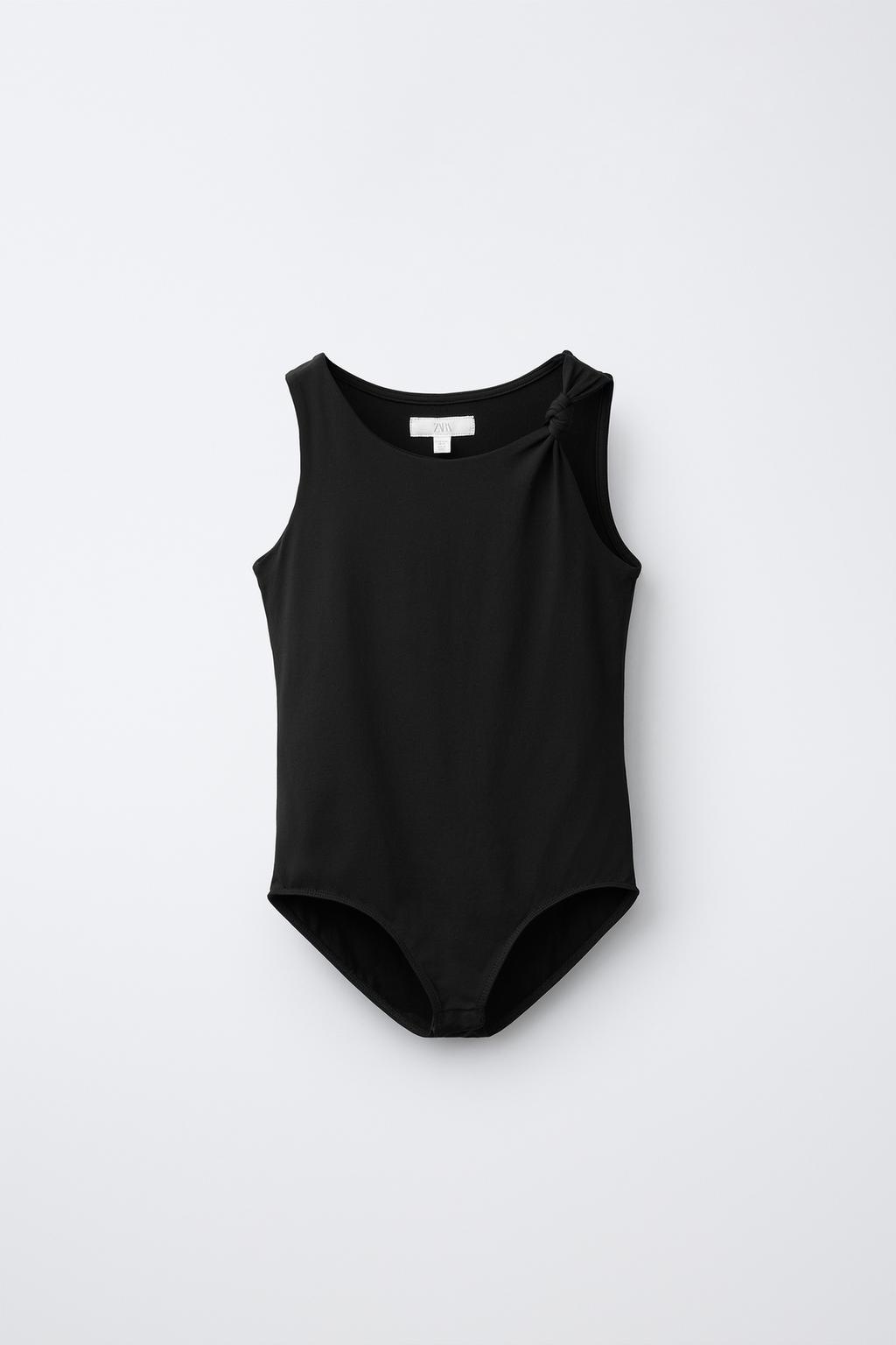 БОДИ ИЗ ПОЛИАМИДА С УЗЛОМ