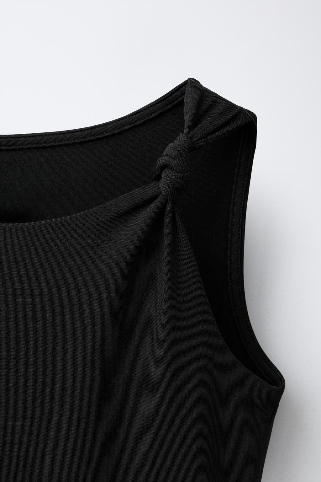 БОДИ ИЗ ПОЛИАМИДА С УЗЛОМ