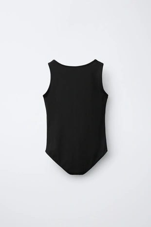 Боди из полиамида с узлом