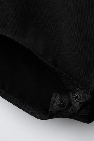 Боди из полиамида с узлом