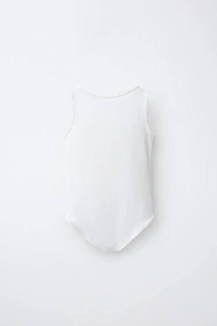 Боди из полиамида с узлом