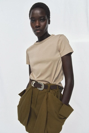 Футболка интерлок с коротким рукавом- Заказать в России