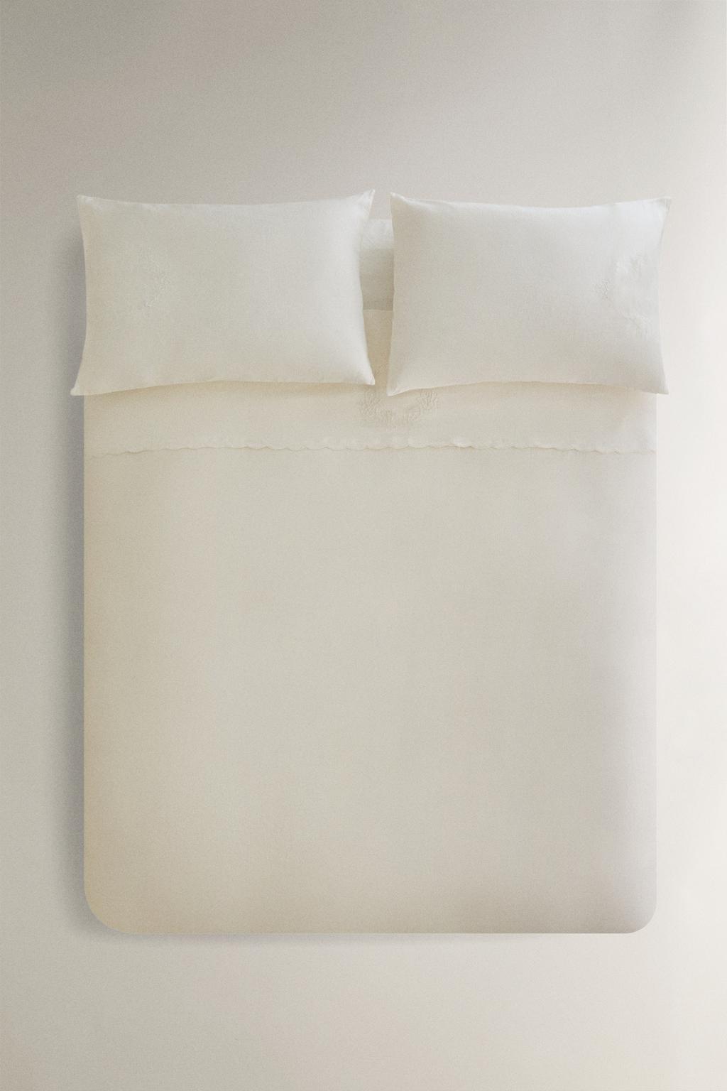 Покрывало из мятого льна