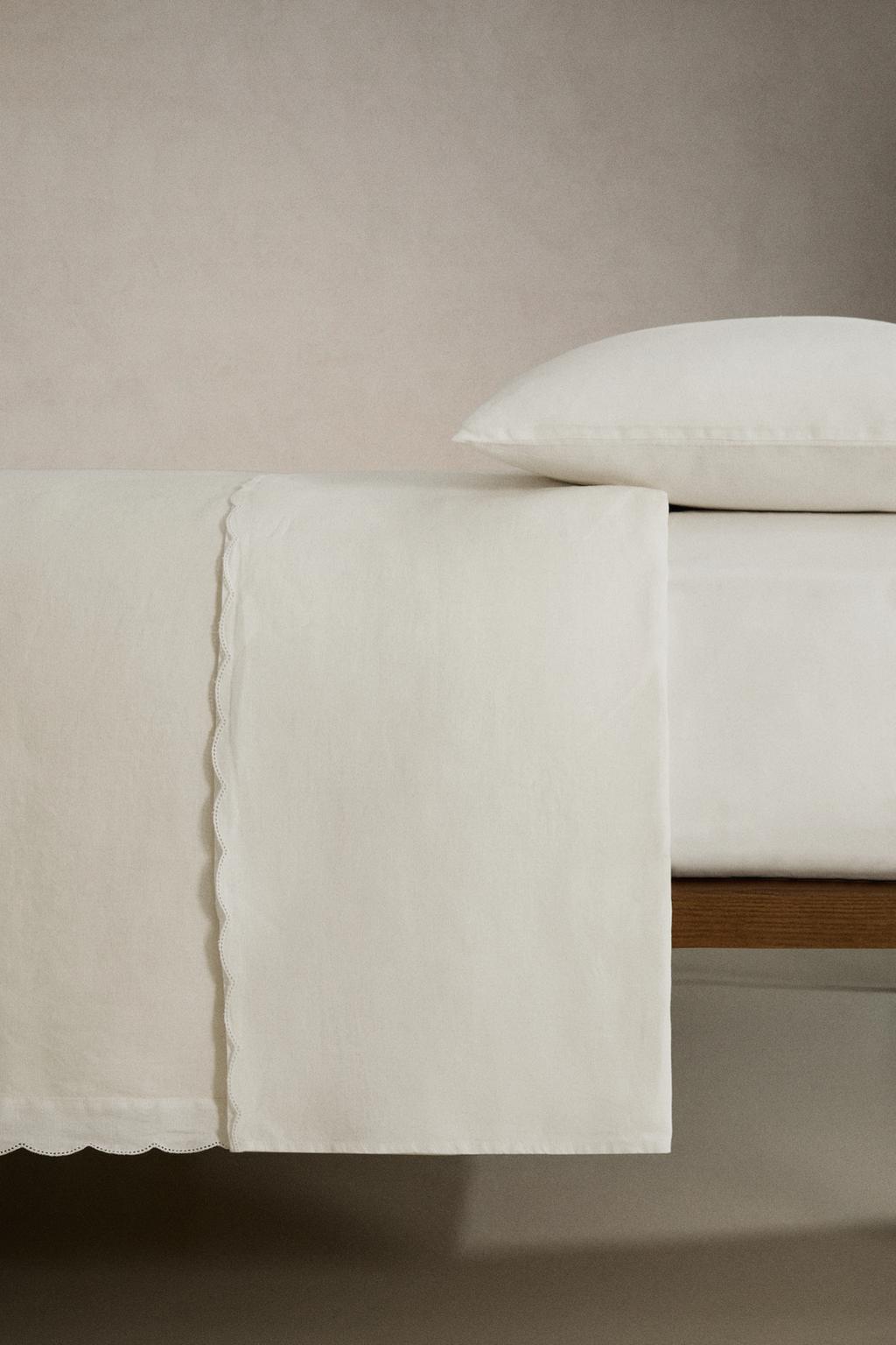 Покрывало из мятого льна