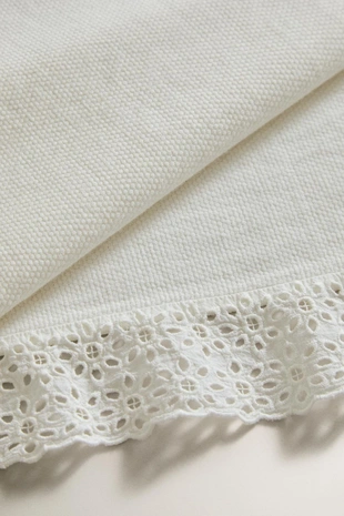 Хлопковый покрывало с обшитыми каймой оборками- Заказать в России