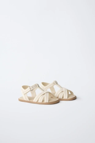 Вязаные босоножки без каблука- Заказать в России