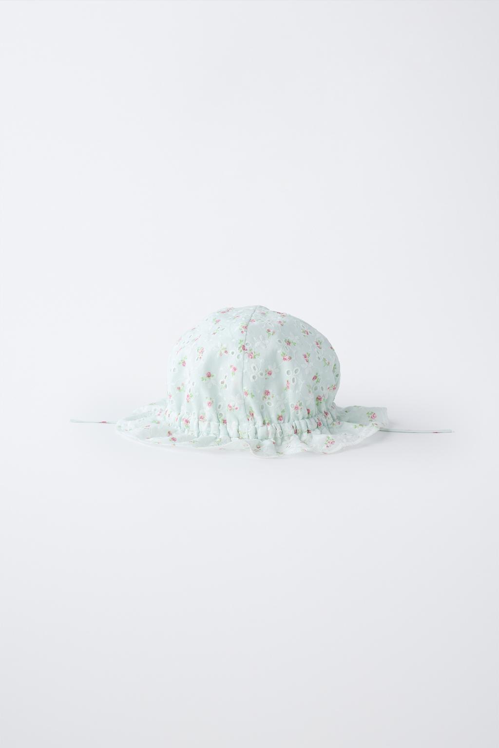 ШВЕЙЦАРСКАЯ ШАПКА С ВЫШИВКОЙ И ЦВЕТОЧНЫМ ПРИНТОМ